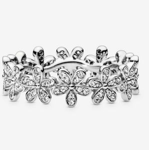 Authentic Pandora Daisy ring  cz stones floral summer ring band